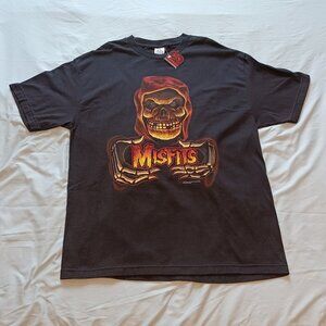 Y2K 2004 Cinder Block The Misfits "Fiend" Black T-Shirt Adult XL New with Tags